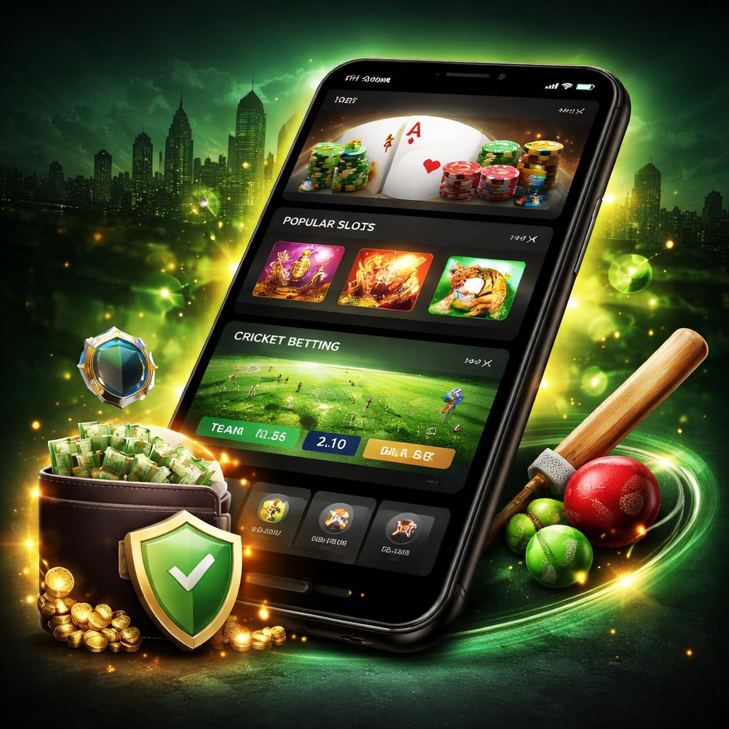 BJ77 COM casino lobby with slots and live dealer categories